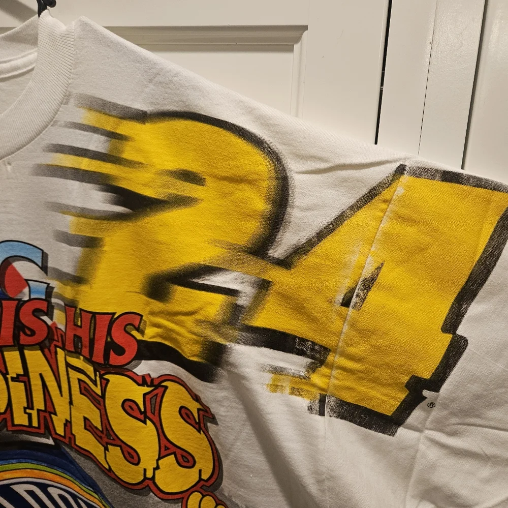 Vintage 1999 Jeff Gordon All-Over Print T-Shirt Men's Size XL New without tags - Picture 3 of 9